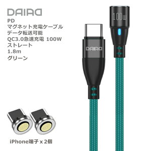 y [q2 @IׂzDAIAD PD 100W USBC Type-C iPhone15 }Olbg[dP[u [d f[^] QC3.0 }[d iPadPro MacBook ChromeBook Galaxy Lightning iPhone iPad MicroUSB m[gPC 1.8m 9PIN eMarker 9s