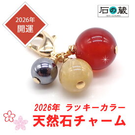 【天然石チャーム】2026年 幸せラッキーカラー 天然石チャーム ルチルクォーツ カーネリアン テラヘルツ ピアス ネックレス スマホチャーム バッグチャーム 石の蔵