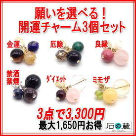 願いに合わせて選べる 開運チャーム福袋（3個セット）
