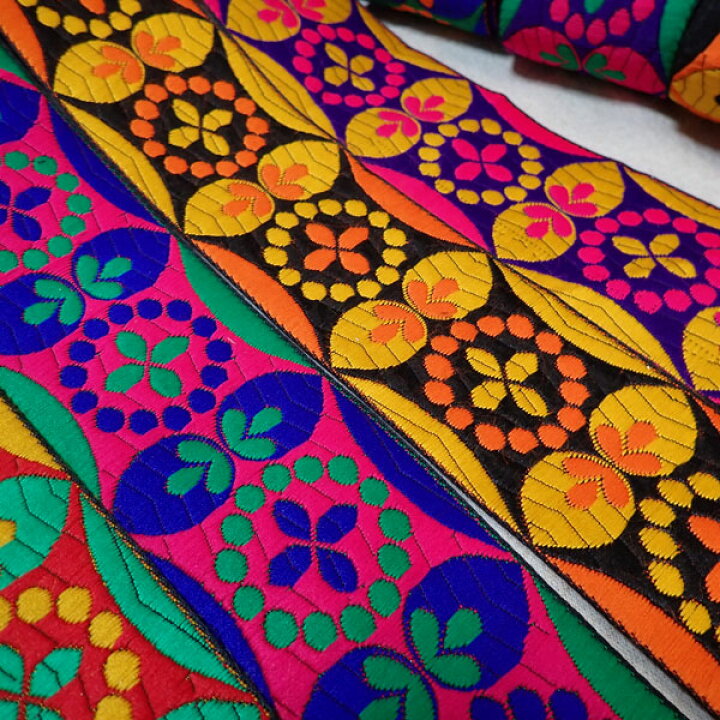 楽天市場】インド刺繍リボン 刺繍リボン レース サリーレース ブレード 