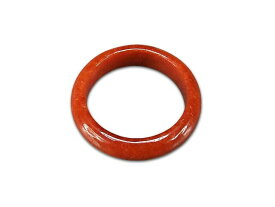 赤翡翠赤いひすい天然石指輪バンドリング本翡翠ジェダイト約16号