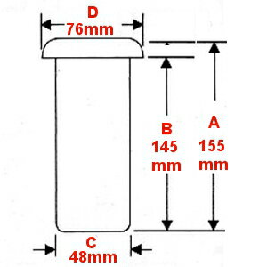楽天市場 お墓用 花立 ステンレス製 筒径 48mm 大 1対2本セット 差し込みタイプ ツバなし型 お墓用品と石材工具のイシケン