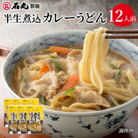 半生煮込カレーうどん 12人前 半生うどん 煮込みカレーうどん カレーうどん 讃岐うどん さぬきうどん お取り寄せ 下ゆで不要 石丸製麺 四国 香川県 常温 セール SALE