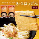 ジュワッと滴るきつねうどんセット 2袋 4人前 送料無料 うどんだし付 味付けあげ付 半生うどん 讃岐うどん さぬきうどん 国産小麦 お土産 お取り寄せ 手打ち式製法 石丸製麺 常温 【DM-44】 セール SALE