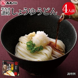 半なま讃岐しょうゆうどん 4人前 うどん醤油付 つゆ付 鎌田醤油 本格讃岐うどん さぬきうどん 半生うどん 贈り物 おみやげ お土産 手土産 讃岐名物 お取り寄せ 香川 常温 KS-1