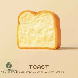  airPods3 case airpodspro2 P[X ݊i 3 p bread g[Xg Toast GA|bhANZT[ CzP[X LN^[ VR CzP[X h~ Ogbv L