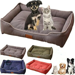 ペットベッド 犬 ベッド 清掃しやすい オールシーズン対応 ペットベッド ソファー リネン風生地 さらさら 3D通気性優れ 蒸れにくい 枕付