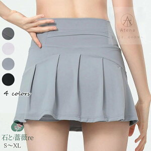 ヨガ フィットネス ヨガパンツ スカート レディース ミニスカート女の子 女子学生 プリーツスカート スコート インナーパンツ付き テニス ゴルフ ランニング トレーニング フィットネス ヨ