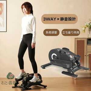 耐荷重110KG ミニ ステッパー クロストレーナー フィットネスバイク エアロバイク 前後方向回転 電動フィット フィットネス 自宅 ダイエット フィット 有酸素運動 組立不要 小型 軽量 家庭用