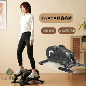 耐荷重110KG ミニ ステッパー クロストレーナー フィットネスバイク エアロバイク 前後方向回転 電動フィット フィットネス 自宅 ダイエ