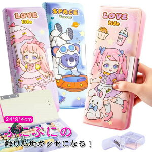 2ド 入学祝い 新入学 男の子 女の子 ペンケース 1年生 筆入 両面 箱型 大容量 シンプル 可愛い おしゃれ 小学校 両面筆入 小学生