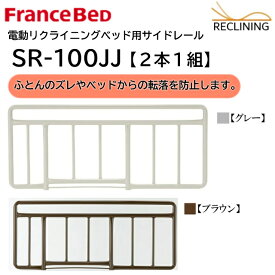 フランスベッド 電動ベッド用サイドレール SR-100JJ 2本1組 介護ベッド 手すり カラー2色 FranceBed 送料無料