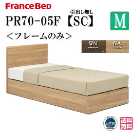 フランスベッド ベッドフレーム セミダブル PR70-05F SC 脚付き 正規品 フレーム ベッド すのこ スノコ 日本製 高さ調整 フレームのみ シンプル すのこベッド すのこベッド セミダブルサイズ 送料無料