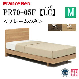 フランスベッド フレームのみ PR70-05F LG セミダブル 正規品 シンプルデザイン フラット レッグ 脚付き ベッド ベッドフレーム スノコベット すのこベッド スノコベッド すのこ スノコ 高さ調整 スノコ床板 おしゃれ シンプル セミダブルサイズ 日本製 高品質 送料無料