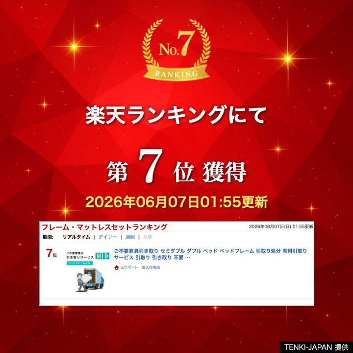 楽天市場】ご不要家具引き取り セミダブル ダブル ベッド ベッド 