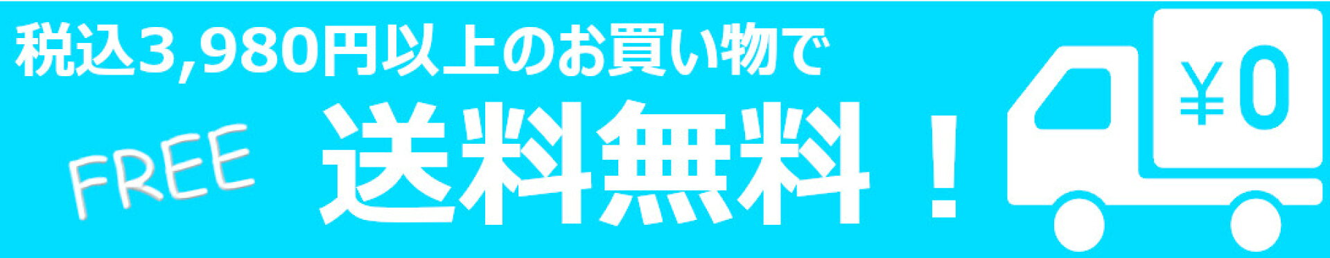 3980円以上で送料無料
