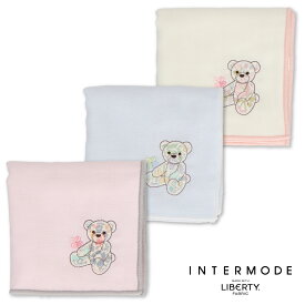 【リバティプリント】 8重ガーゼハンカチ くま 23cm×23cm【2025SS】【LIBERTY PRINT リバティ プリント コットン100％ ギフト プチギフト 引越 挨拶 内祝 お礼 お返し 退職 異動 】