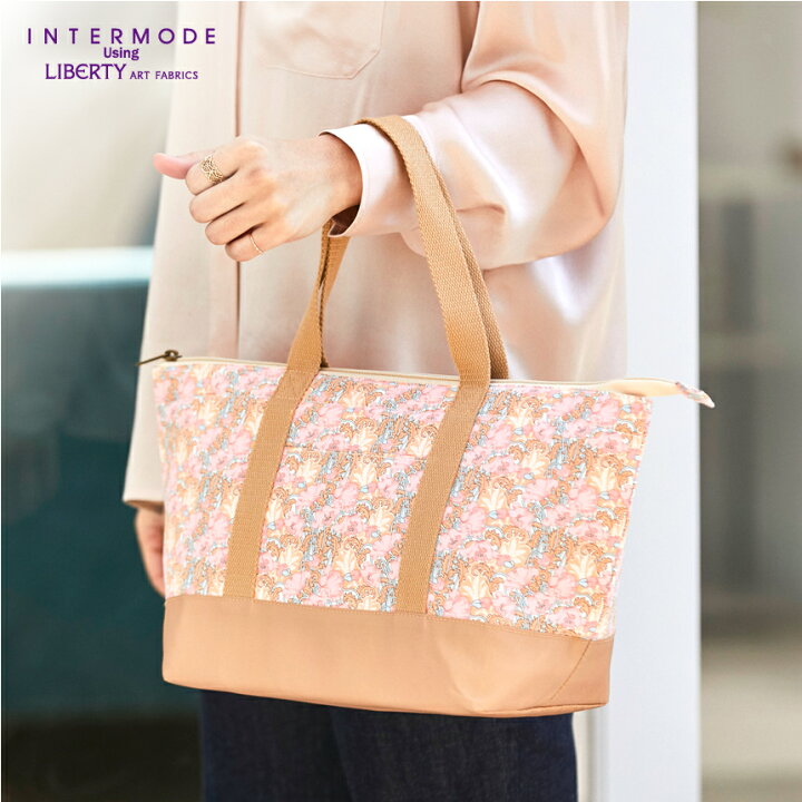 楽天市場 リバティプリント 保冷バッグ S Clementina オレンジ Liberty Print リバティ プリント 保冷バッグ 弁当 かわいい 小さめ 保冷トート アウトドア エコバッグ クーラーバッグ Intermode Kawabe 楽天市場店