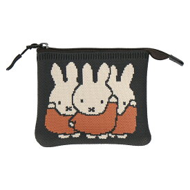 【クーポン有】【miffy（ミッフィー）】 ニットミニフラットポーチ 【 絵本 ポーチ 小物入れ 化粧ポーチ メイクポーチ 小物入れ ポーチ 小さめ ニットポーチ マチなし】【2026SS】