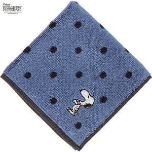 楽天市場 スヌーピー メンズ タオルハンカチ Vintage ブルー Peanuts Snoopy Intermode Kawabe 楽天市場店