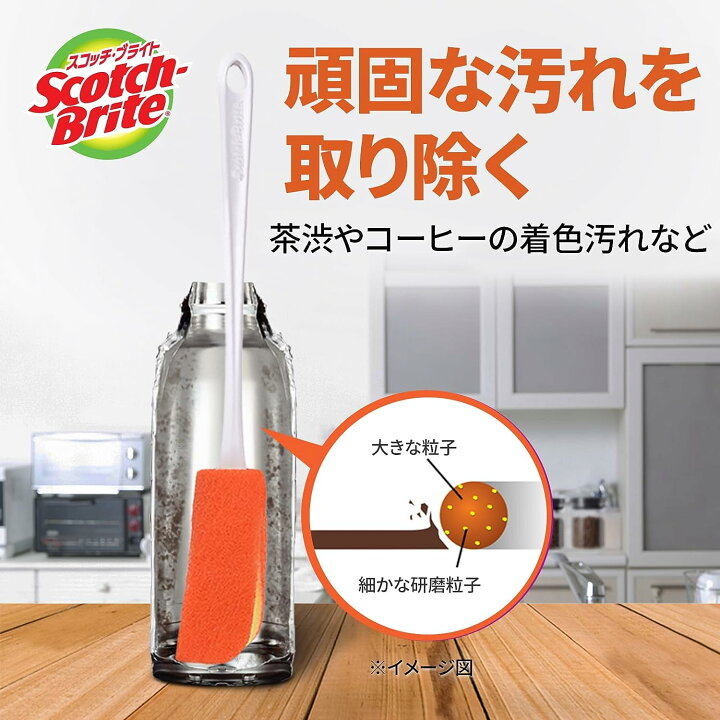 楽天市場】☆SS準備中☆3M スポンジ キッチン ブラシ 水筒 すごい 