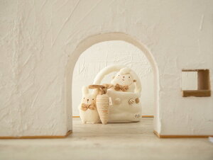 【公式 アモローサマンマ】 にぎにぎバスケット くま・ひつじ ・きのこセット / うさぎ・ひつじ・にんじんセット │ オーガニックコットン 日本製 ベビーラトル ラトル がらがら ニギニギ