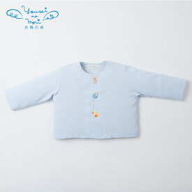 妖精の森 編みモチーフのカーディガン（ クマ ・ ウサギ ） YH187 YH188 | 出産祝い お祝い ベビー服 おしゃれ 日本製 ベビー プレゼント 贈り物 綿 かわいい ギフト 礒企画 磯企画 カーディガン 羽織 重ね着 くま うさぎ 名入れ