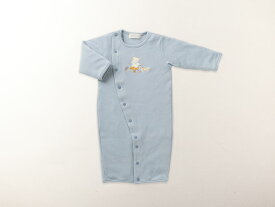 【公式 妖精の森】 2wayドレス / 小さな森 / ブルー ・ ピンク │ コットン 出産祝い お祝い ベビー服 男の子 女の子 日本製 ベビー ヘアバンド ギフト アモローサマンマ 新生児 長袖 半袖 2way ツーウェイ 名入れ