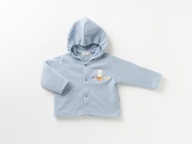 【公式 妖精の森】 パーカー / 小さな森 / ブルー ・ ピンク │ 秋 冬 コットン 出産祝い お祝い 日本製 赤ちゃん ベビー ベビー服 服 男の子 女の子 新生児 贈り物 プレゼント ギフト アウター トップス 羽織もの はおりもの おしゃれ 可愛い 長袖 かぶりもの 名入れ