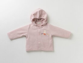 【公式 妖精の森】 パーカー / 小さな森 / ブルー ・ ピンク │ 秋 冬 コットン 出産祝い お祝い 日本製 赤ちゃん ベビー ベビー服 服 男の子 女の子 新生児 贈り物 プレゼント ギフト アウター トップス 羽織もの はおりもの おしゃれ 可愛い 長袖 かぶりもの 名入れ