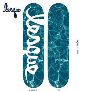 Lesque(���X�P)AQUA FLOW 7.625(skateboard)(�X�P�[�g�{�[�h)�f�b�L�e�[�v�t��(deck)(�f�b�L)��������