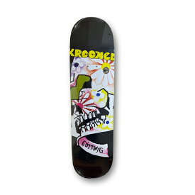 KROOKED(クルキッド) KR BRD GOTWIG OLD BLOOM 8.25skateboard(デッキ)スケートボードデッキテープ付き送料込み