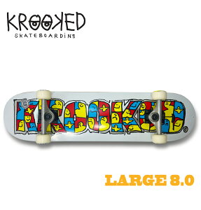KROOKED(NLbh) COMPLEATDECK IgݗĊiRv[gfbL(SKATEBOARD)(XP[g{[h)(deck)(fbL)8.0C`