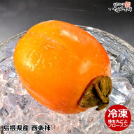 凍ってます 冷やり スイーツ 冷凍 西条柿 冷たいデザート 柿100％のシャーベット【冷凍】島根県浜田市特…