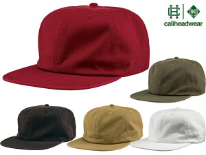 Cali Headwear �J���w�b�h�E�F�A �L���b�v �����Y �t���b�g�o�C�U�[ �c�Ȃ� 6 panel washed twill