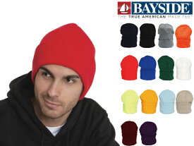 ベイサイド ニットキャップ ニット帽 ビーニー メンズ & レディース BAYSIDE Knit Cuff Beanie アメリカ製