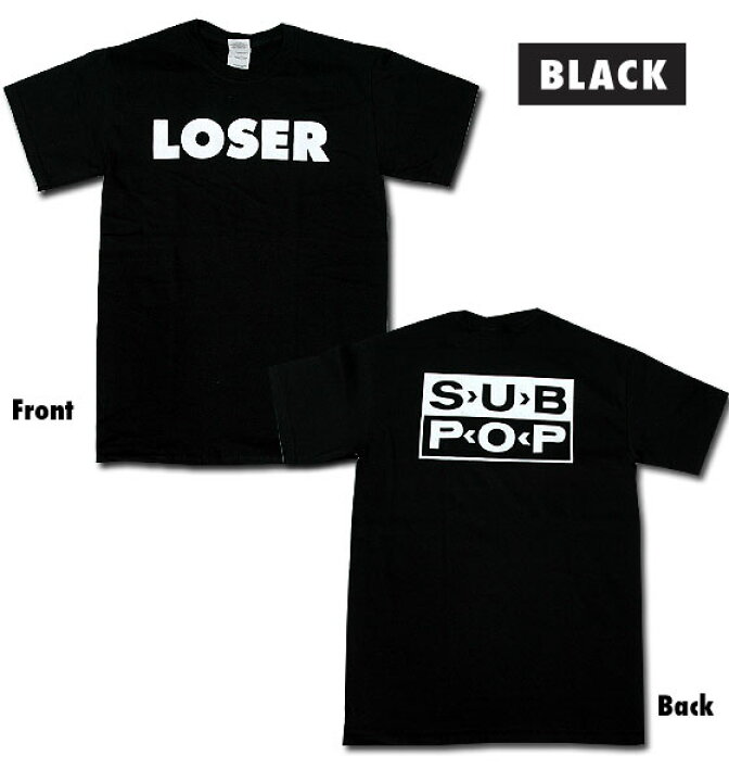 楽天市場】SUB POP RECORDS LOSER Tシャツ サブポップ レーベル  