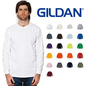 ギルダン GILDAN 長袖 Tシャツ キッズ＆メンズ 白 YL〜XLサイズ #2400 Ultra Cotton 6.0 oz Long Sleeve T-Shirt