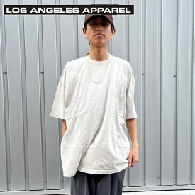 LOS ANGELES APPAREL ロサンゼルスアパレル Tシャツ クルーネック メンズ レディース S/S Grmnt Dye Crew Neck 6.5oz