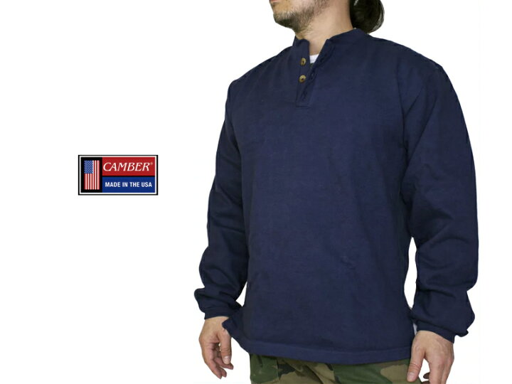 楽天市場】キャンバー【CAMBER】ヘンリーネック 長袖 14.5oz 3 Botton 