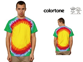 colortone カラートーン タイダイ Tシャツ Sunburst Rainbow Tee