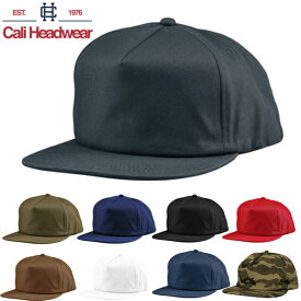 Cali Headwear カリヘッドウェア 5パネル キャップ コットン メンズ 5 Panel Soft Structured Cap