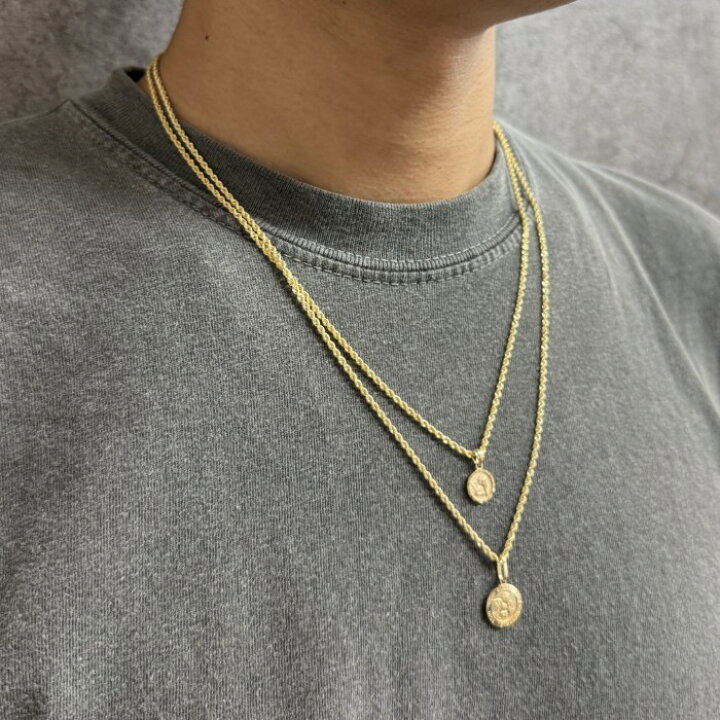 楽天市場】普段着に合うジュエリー直輸入14Kゴールド ロープチェーン 