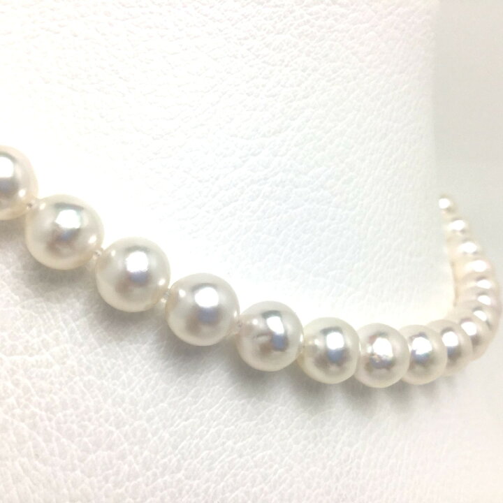 楽天市場】真珠 ネックレス パール アコヤ真珠 セミロング 8.5-9.0mm 