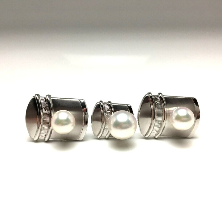 楽天市場】真珠 ネクタイピン パール アコヤ真珠 カフス セット 8.95mm  