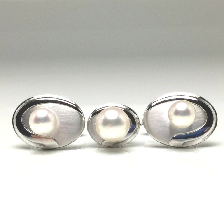 楽天市場】真珠 ネクタイピン パール アコヤ真珠 カフス セット 8.8mm  