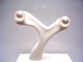 真珠 ピアス パール アコヤ真珠 スタッド 7.0-7.5mm ホワイトピンク K18 イエローゴールド 19735 イソワパール