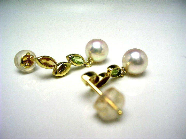 楽天市場】真珠 ピアス パール アコヤ真珠 スタッド 6.8mm ホワイト 