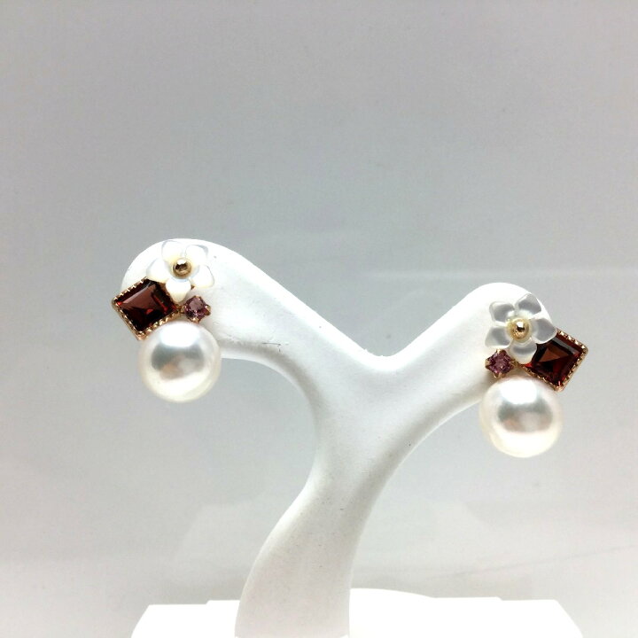 楽天市場】真珠 ピアス パール アコヤ真珠 スタッド 6.8mm ホワイト 