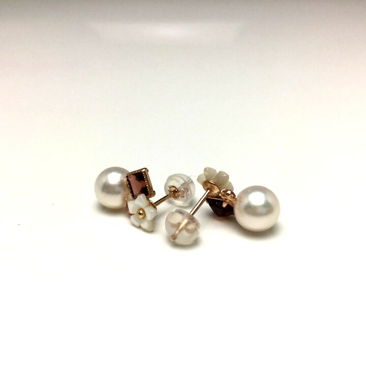 楽天市場】真珠 ピアス パール アコヤ真珠 スタッド 6.8mm ホワイト 